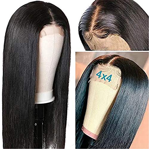 Straight-4x4-Lace-Closure-Wigs-Human-Hair-Pre-Plucked-with-Baby-Hair-Natural-Black-Brazilian-Virgin-Human-Hair-Lace-Front-Wigs-for-Black-Woman-150-Density-22-4x4-straight-closure-wig