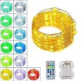 Ucharge TDS0001 Copper Wire Lights Decorative Led Lights, USB Operated 33ft 100 LED Waterproof(Warm White)