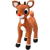 Franco Rudolph The Red Nose Reindeer Kids Holiday &amp; Christmas Bedding Super Soft Plush Cuddle Pillow Buddy, One Size, (Officially Licensed Product)
