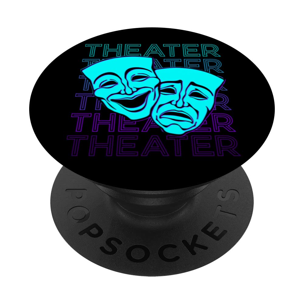 Theater Masks Retro PopSockets Swappable PopGrip