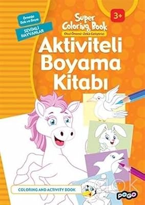 Aktiviteli Boyama Kitabi Sevimli Hayvanlar 9786052355336