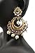 Satyam Kraft Women's Fashion Traditional Gold Chandbali Pearl Kundan Earrings Partywear Wedding Hangings Earrin Standard Golden