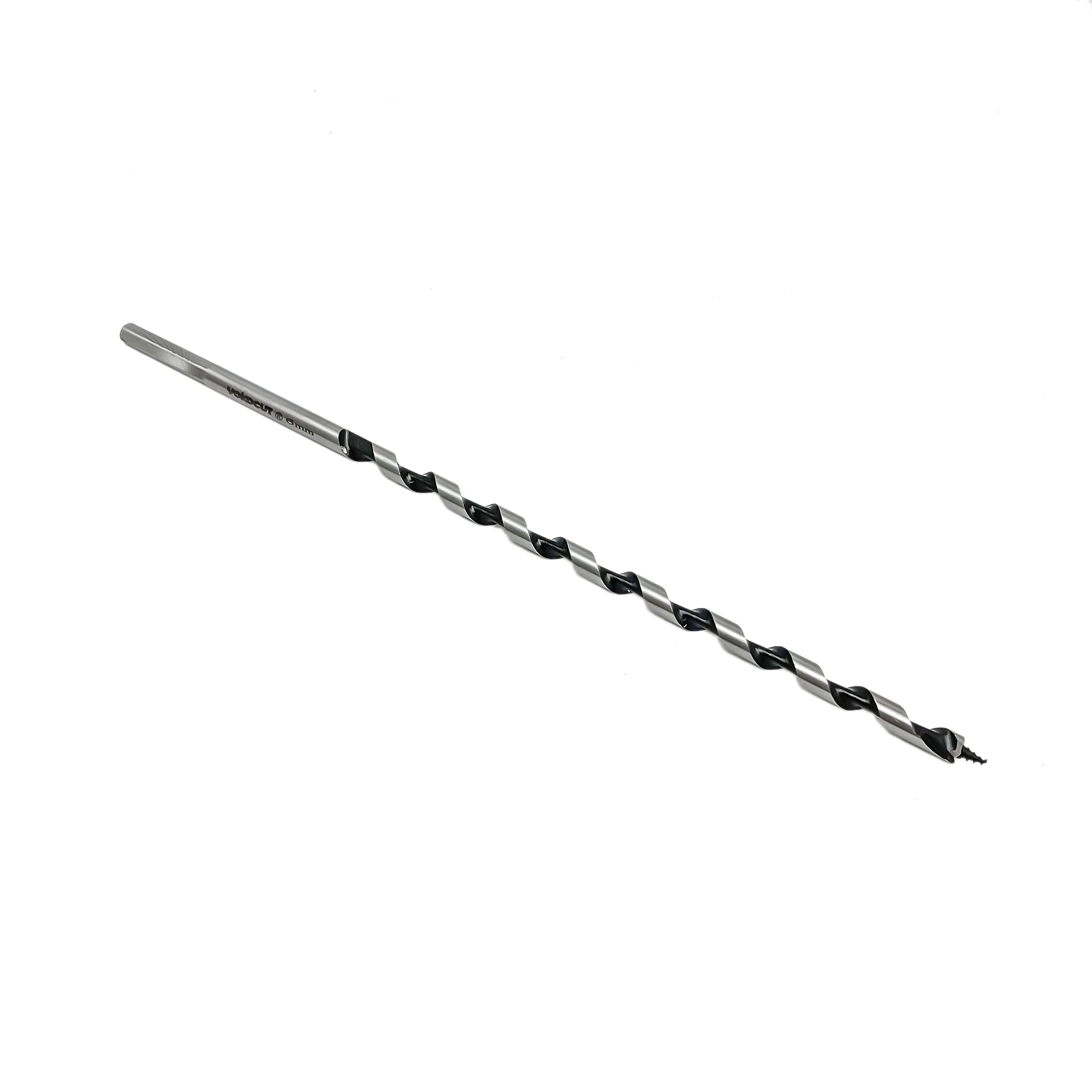 YOKOCUT Auger Drill Bit For Wood, Hex Shank Ship Auger Long Drill Bit For Soft & Hard Wood, Plastic, Drywall (6mm x 230mm)