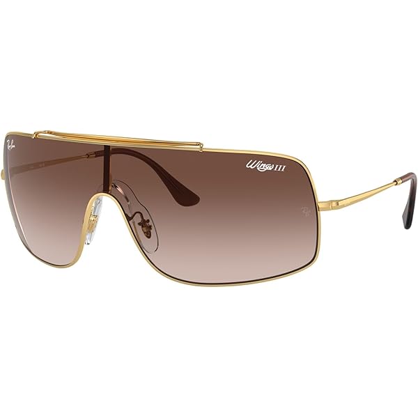Amazon.com: Ray-Ban RB3697 Wings II Square Sunglasses, Black