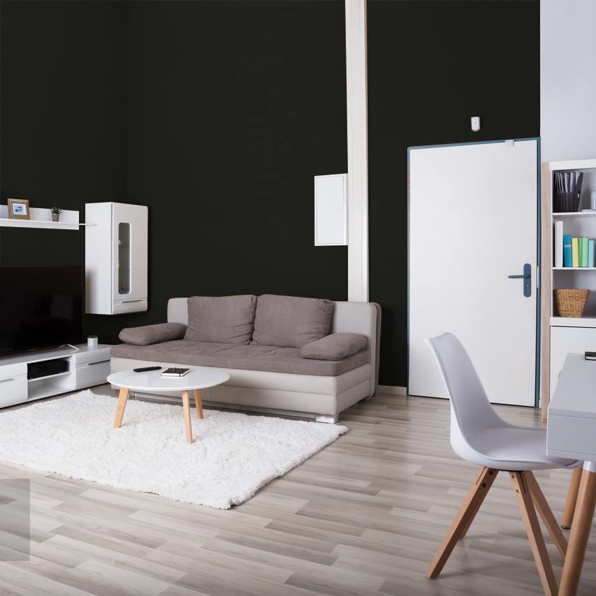 Yancorp 120" Matte Black Contact Paper Peel and Stick Wallpaper