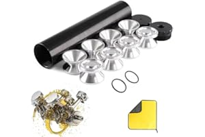 Solvent Filter Trap Black Aluminum Solvent Trap Kit Suppressor Fuel Filter 1/2x28 with Multiple End Cap,Industrial Grade Auto