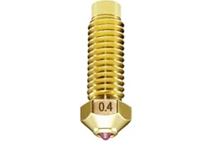 DUROZZLE Ruby Nozzle 0.4mm for Elegoo Neptune 4 Plus/Max 3D Printer, Hardened & Abrasion Resistant for Precision Additive Manufacturing