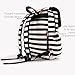 Kaydee Baby Unisex Canvas Diaper Tote Backpack Bag with Stroller Straps and Changing Pad - for Men and Women (Black and White Stripe)