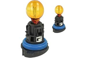 Carall 2 PCS Car Halogen Bulbs HP24WA 12V 24W Amber, For Indicator Light Car Bulbs, Beam Low/High Beam Fog Light Replacement