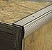 M-D Building Products 43878 M-D Fluted Stair Edging, 36 In L W X 1-1/8 In H, Aluminum, Pewter, Pack of 1, 3 Foot