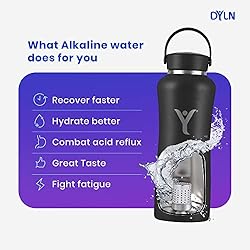 DYLN 32 oz Alkaline Water Bottle | Creates Premium