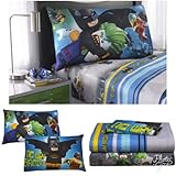 Batman Lego Kids Twin Bedding Sheet Set