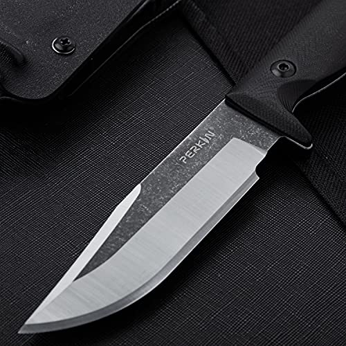 Perkin Fixed Blade Hunting Knife Kydex Sheath G10 Handle Bushcraft