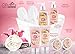 Spa Gift Basket with Pink Peony Fragrance, Perfect Christmas or Birthday Gift For for Women, Gift Set Includes Bubble Bath, Shower Gel, Body Scrub, Body Lotion, Bath Salts, Body Cream, And More