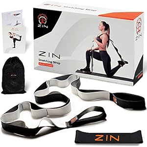 ZIN Hamstring Stretcher Exercise for Yoga. Stretch Strap for Hamstring Stretcher.Yoga Strap for Hamstring.Resistance Band Included