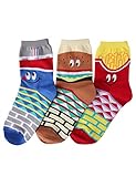 OSABASA Womens Cotton Crew Character Socks3Pairs 1 Set 
