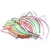 AngelaKerry 12pcs Mix Color Cat Ear Plastic Headbands Hairbands Bow for Girl's Fashion Party DIY