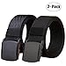 WYuZe 2 Pack Nylon Belt, Outdoor Military Web Belt Men's Tactical Webbing Belt