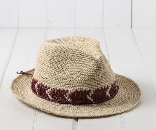 Amazon ヘレンカミンスキー Helen Kaminski Xy Vidigal Natural Carob L スリランカ製 ラフィア ストローハット 中折れハット 紫外線防止 メンズ 帽子 ハット 通販