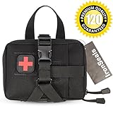 IronSeals Quick Detachable Tactical Molle Medical EMT Pouch, Military Tactical MOLLE EMT Bag First Aid Pouch, Rip-Away EMT Medical First Aid Utility Pouch