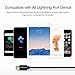 Coiled Lightning to USB Cable (1FT to 4FT), Durable and Fast Charging Cord for iPhone 5 6 7 Plus SE, iPad Air Pro Mini, iPod Touch(Black)