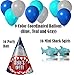 Shark Party Supplies for 16 Guests. Dinner Plates, Cake Plates, Napkins, Cups, Cutlery, Balloons, Tablecloth, Hats, Mini Shark Squirt Favors - Under The Sea Theme Birthday Pack w Decorations + Prizes