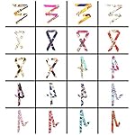 Yarachel 20pcs Neckerchief Scarf - Hairband Handbag Handle Ribbon Fashion Bag for Women Girls Decoration Yarachel 20pcs Neckerchief Scarf - Hairband Handbag Handle Ribbon Fashion Bag for Women Girls Decoration