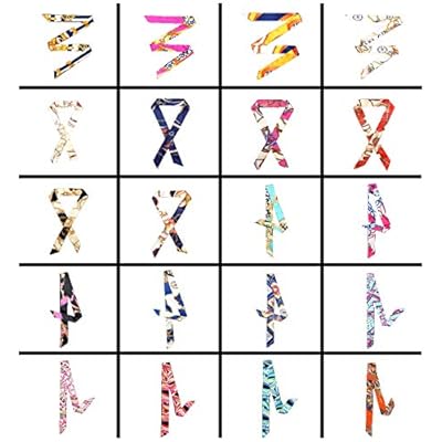 Yarachel 20pcs Neckerchief Scarf - Hairband Handbag Handle Ribbon Fashion Bag for Women Girls Decoration Yarachel 20pcs Neckerchief Scarf - Hairband Handbag Handle Ribbon Fashion Bag for Women Girls Decoration