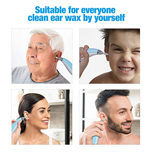 Ear Wax Removal Kit Spiral Tool, Ear Pick Cleaning Kit with LED Light, Ear Pick with 4 Silicone Spiral Tips for People of All Ages. - Thumbnail 5