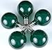 Novelty Lights Incandescent G50 Globe Replacement Bulbs - Outdoor Individual Bulbs for Events, Holiday Parties, Patios, and More - E17/C9 Intermediate Base, 7 Watt Lights (Green, 25 Pack)