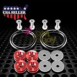 JDM Red Quick Release Fasteners For Car Bumpers Trunk Fender Hatch Lids Kit from JDMBESTBOY