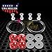 JDM Red Quick Release Fasteners For Car Bumpers Trunk Fender Hatch Lids Kit from JDMBESTBOY