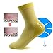 AYAOQIANG 2 Pairs Moisturizing Gel Heel Socks for Dry Hard Cracked Skin,Comfy Recovery Socks Day Night Care fits U.S(Woman-5-9)