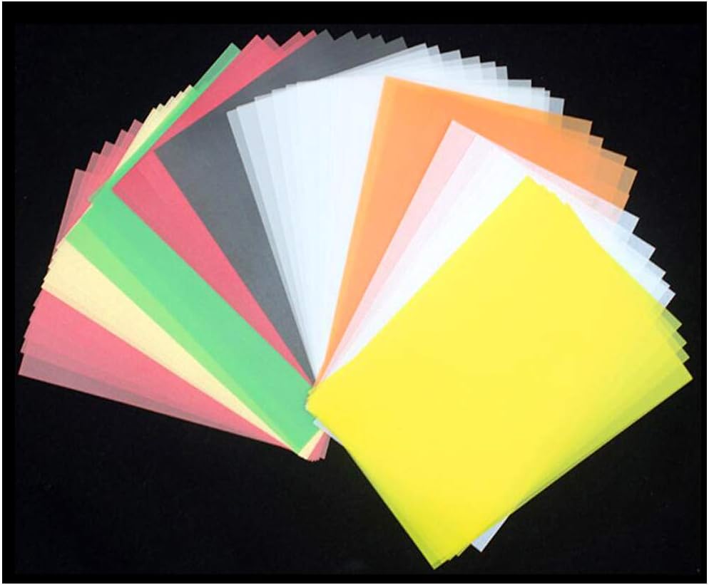 Amaoma Transparent Tracing Paper,Colored Transparent Paper 10 cm x 15 ...