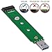 SHINESTAR M.2 to USB Adapter Card, M2 SSD USB 3.0 Reader (No Cable Needed), NGFF SATA Based B Key Solid State Drive Converter as Portable Flash Drive/External Hard Drive, Support 2230 2242 2260 2280