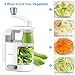 URPOWER Spiralizer Vegetable Slicer 4-Blade Vegetable Spiralizer, Veggie Pasta Spaghetti Maker, Perfect for Salad, Zucchini Noodles, Pasta and Cut Vegetables, Make Low Carb/Paleo/Gluten-Free Meals