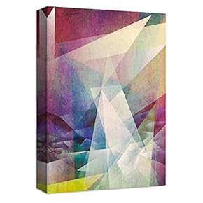 Canvas Wall Art Abstract Ink Collage Design Painting Artwork for Home Prints Framed - 12x18 inches