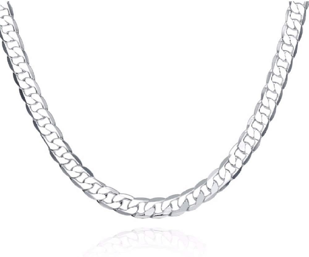 N/E Silver Necklace Mens Fine Jewelry 