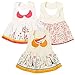 EGOFLEX 3-Pack Premium Baby Bibs Dress - Feeding, Teething Drool Burp Cloths Waterproof for Baby Girls and Toddlers with Adjustable Snap