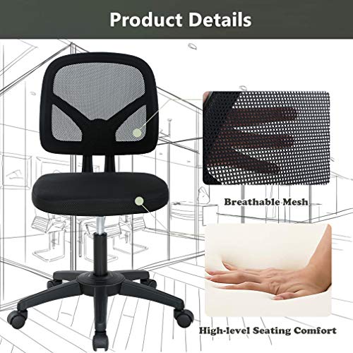 Home Office Chair Ergonomic Desk Chair Mesh Computer Chair with Lumbar Support Swivel Rolling Executive Adjustable Task… - Image 3