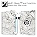 Fintie iPad mini 4 Case - 360 Degree Rotating Stand Case with Smart Cover Auto Sleep / Wake Feature for Apple iPad mini 4 (2015 Release), Marble