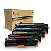 v4ink 4 Packs New Replacement for Canon 118 Toner HP CC530A HP 304A Toner Cartridge for use with Canon ImageCLASS MF726Cdw LBP7660Cdn MF8580CDW MF8380Cdw, HP Color Laserjet CP2025dn CM2320fxi