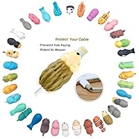 Sanvan 30 PCS Animal Cable Protector Cute Animal Bites,Protects Saver Cell Phone Cable Accessories with Most Cell Phone Charging Cable