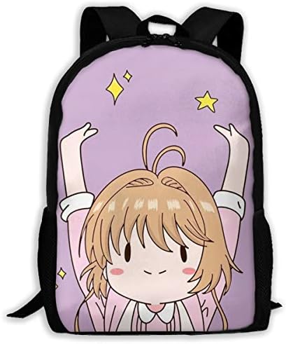 Kinomoto Sakura Classical Basic Travel Backpack for School Water Resistant Bookbag