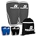 Knee Sleeve (Pair) Squat Knee Support & Compression for Powerlifting, Weightlifting, CrossFit WOD, Bodybuilding - Extra Thick 7mm Neoprene Knee Sleeves - Both Men & Women (Gray, Medium)