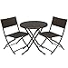 Best Choice Products 3pc Rattan Patio Bistro Set Hand Woven Furniture