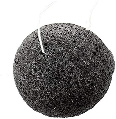 Konjac Facial Sponge Exfoliating Facial Sponges With Natural Bamboo Charcoal For Men And Women Face Cleansing Sensitive To Oily & Acne Prone Skin (Black)
