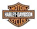 Harley-Davidson Decal, Orange Bar & Shield Logo, X-Large 29 x 37 Inch CG4310