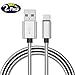 USB Type C Cable, Metal Braided 6.6ft 2 Pack Durable USB-A to USB-C Charging Cable, Fast Charger Cord for Samsung Galaxy S21 S20+ S10 S9 S8 A51 Note PS5 Controller Pixel
