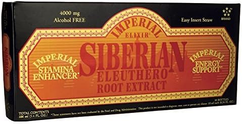 Imperial Elixir Ginseng Siberian Eleuthero Extract Vials, 10 Count by Imperial Elixir